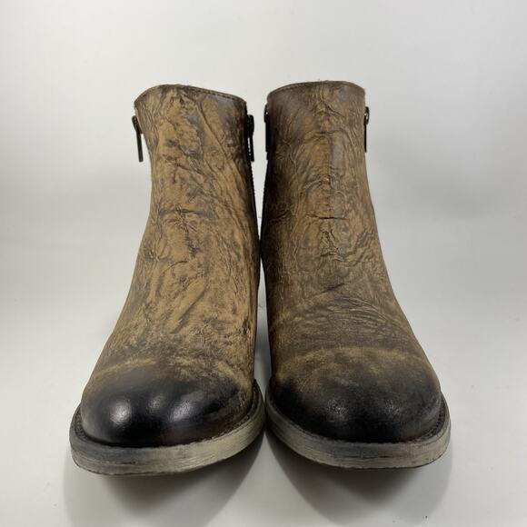 Circle G Corral Womens Burnished Brown Double Zip Boot Womens Size 9.5 - Picture 2 of 11